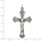 Sterling Silver INRI Crucifix Charm Jewelry Pendant 54mm x 31mm
